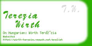 terezia wirth business card